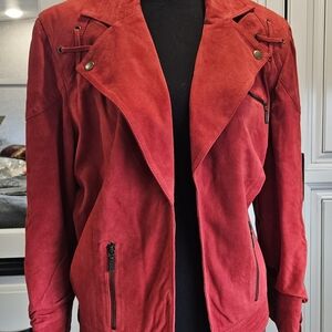 Double D Ranch Red Leather Jacket